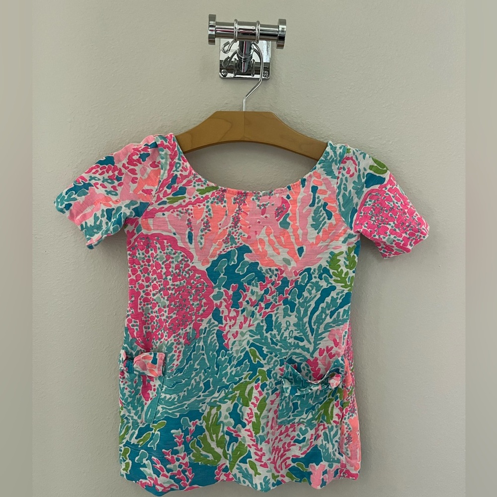 Lilly Pulitzer Girls size XS (2-3) Esme Knit Dress “Let’s Cha Cha”